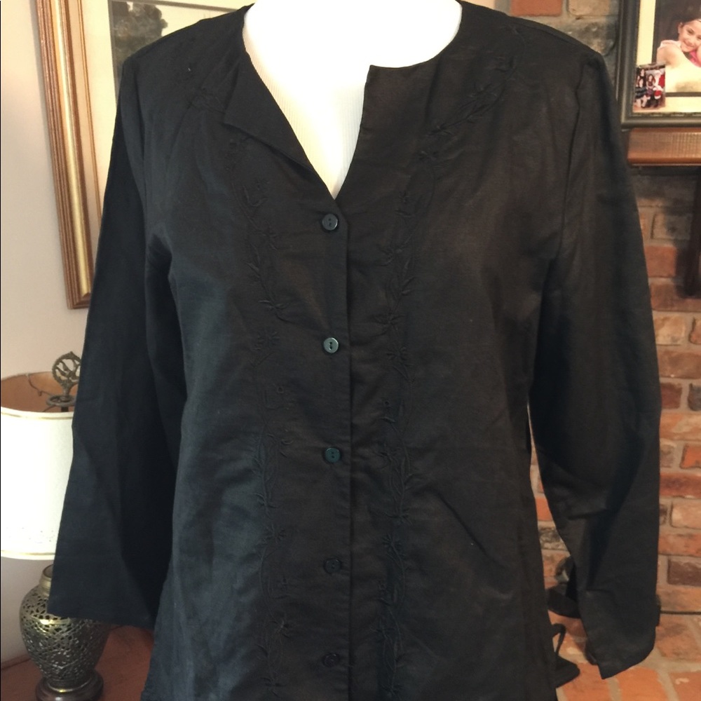 CLOSET CLEAR OUT Black Linen pantsuit